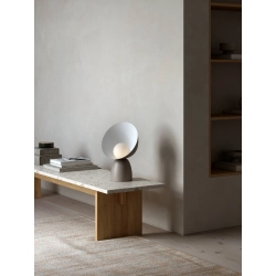 kinkiecik.pl Designerska lampa stołowa Hello DFTP Nordlux, brązowa 2220215009